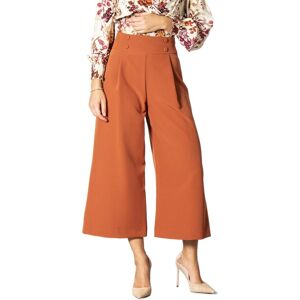Ak Dámske Jednofarebné Nohavice Oranžová 46 Ak Dámske Jednofarebné Nohavice Oranžová 46