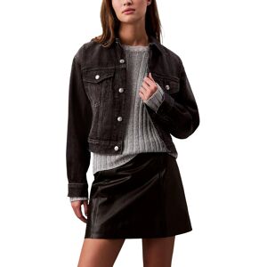 Calvin Klein Jeans Rifľová Bunda Čierna S Calvin Klein Jeans Rifľová Bunda Čierna S