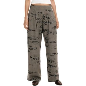 Desigual Vzorované Nohavice Čierna S Desigual Vzorované Nohavice Čierna S