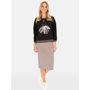 PERSO Puzdrová Sukňa Z Viskózy Čierna 40 PERSO Puzdrová Sukňa Z Viskózy Čierna 40