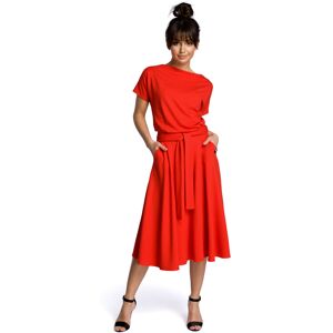 Dámske Šaty Bewear B067 Červená S Dámske Šaty Bewear B067 Červená S