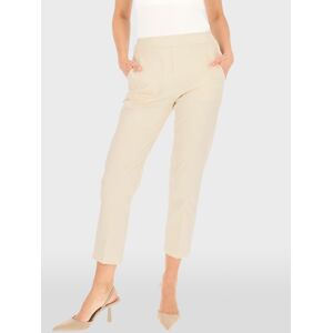 PERSO Elegantné Dámske Cigaretové Nohavice Krémová 38 PERSO Elegantné Dámske Cigaretové Nohavice Krémová 38