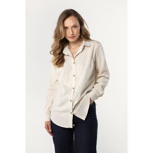 Awama Dámska Ľanová Košeľa A768 Biela L Awama Dámska Ľanová Košeľa A768 Biela L