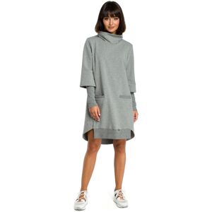 Dámske Šaty Bewear B089 Šedá S Dámske Šaty Bewear B089 Šedá S