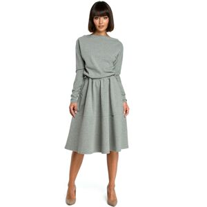 Dámske Šaty Bewear B087 Šedá S Dámske Šaty Bewear B087 Šedá S