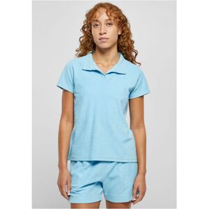 Urban Classics Women'S Towel Polo Shirt Balticblue Svetlomodrá 5xl Urban Classics Women'S Towel Polo Shirt Balticblue Svetlomodrá 5xl