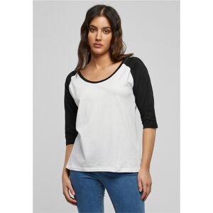 Urban Classics Women'S 3/4 Contrast Raglan T-Shirt Wht/blk Čierna S Urban Classics Women'S 3/4 Contrast Raglan T-Shirt Wht/blk Čierna S
