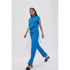 Marisse Dámske Nohavice L-Sp-4027 Svieža Modrá Čierna S Marisse Dámske Nohavice L-Sp-4027 Svieža Modrá Čierna S