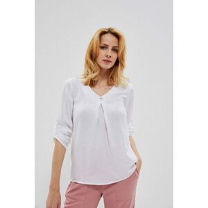 Marisse Jednoduchá Viskózová Košeľa Biela Xs Marisse Jednoduchá Viskózová Košeľa Biela Xs