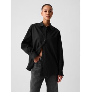 Gap Oversize Poplin Košeľa Čierna M Gap Oversize Poplin Košeľa Čierna M