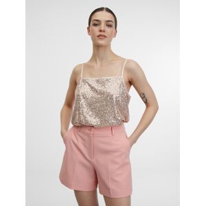 Béžový Dámsky Flitrový Top Orsay Krémová M Béžový Dámsky Flitrový Top Orsay Krémová M