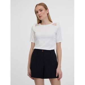 Biele Dámske Tričko S Prestrihom Na Chrbte Orsay Šedá S Biele Dámske Tričko S Prestrihom Na Chrbte Orsay Šedá S