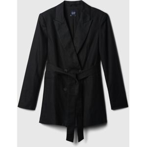 Čierne Dámske Ľanové Sako Gap Čierna Xxs Čierne Dámske Ľanové Sako Gap Čierna Xxs