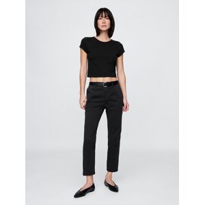 Čierne Dámske Chino Nohavice Gap Čierna One Size Čierne Dámske Chino Nohavice Gap Čierna One Size