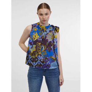 Modrá Dámska Vzorovaná Saténová Blúzka Orsay 36 Modrá Dámska Vzorovaná Saténová Blúzka Orsay 36