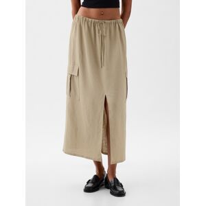 Béžová Dámska Ľanová Maxi Sukňa Gap Krémová Xs Béžová Dámska Ľanová Maxi Sukňa Gap Krémová Xs