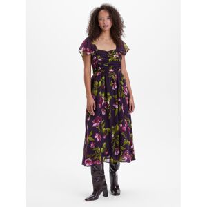 Orsay Fialové Dámske Midi Šaty S Kvetinovým Vzorom Kaki 38 Orsay Fialové Dámske Midi Šaty S Kvetinovým Vzorom Kaki 38