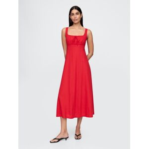 Gap Linen Maxi Dress - Women'S Červená Xxl Gap Linen Maxi Dress - Women'S Červená Xxl