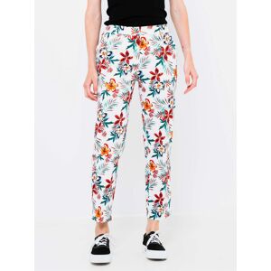 Biele Kvetované Nohavice Camaieu Biela Xs Biele Kvetované Nohavice Camaieu Biela Xs