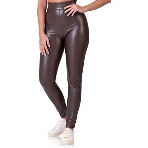 Bellinda Relax & Go Leatheroptic Leggings - Dámske Legíny Koženého Vzhľadu - Tmavo Hnedá Hnedá L Bellinda Relax & Go Leatheroptic Leggings - Dámske Legíny Koženého Vzhľadu - Tmavo Hnedá Hnedá L