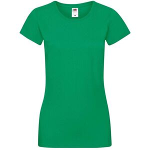 Fruit of the Loom Ladyfit Sofspun T-Shirt 614140 100% Cotton 160g/165g Zelená M Fruit of the Loom Ladyfit Sofspun T-Shirt 614140 100% Cotton 160g/165g Zelená M