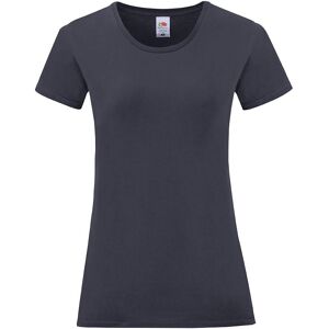 Navy Blue Iconic Women'S T-Shirt In Combed Cotton Fruit Of The Loom Šedá Xxl Navy Blue Iconic Women'S T-Shirt In Combed Cotton Fruit Of The Loom Šedá Xxl