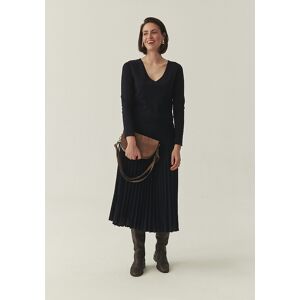 Tatuum Tmavomodré Plisované Midi Šaty Modrá Xs Tatuum Tmavomodré Plisované Midi Šaty Modrá Xs