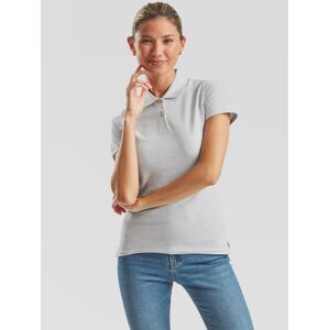 Grey Polo Fruit Of The Loom Women'S T-Shirt Šedá Xs Grey Polo Fruit Of The Loom Women'S T-Shirt Šedá Xs