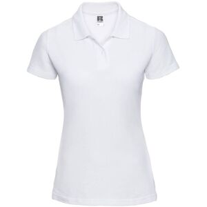 White Polycotton Polo Russell Women'S T-Shirt Biela Xl White Polycotton Polo Russell Women'S T-Shirt Biela Xl