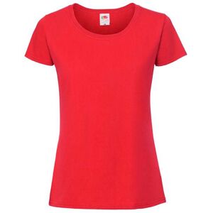 Dámske Červené Tričko Iconic 195 Ringspun Premium Fruit Of The Loom Červená S Dámske Červené Tričko Iconic 195 Ringspun Premium Fruit Of The Loom Červená S
