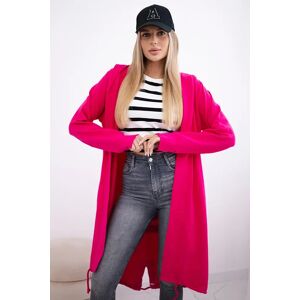 Kesi Cardigan With Oversize Fuchsia Print Ružová One Size Kesi Cardigan With Oversize Fuchsia Print Ružová One Size