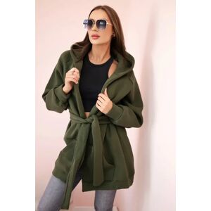 Kesi Insulated Raincoat With Khaki Waist Tie Hnedá One Size Kesi Insulated Raincoat With Khaki Waist Tie Hnedá One Size