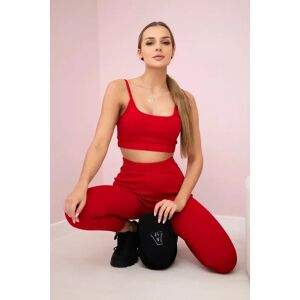 Kesi Striped Top With Red Blouse Červená One Size Kesi Striped Top With Red Blouse Červená One Size