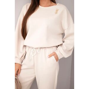 Dámska Súprava Kesi Włoski S Brošňou Krémová One Size Dámska Súprava Kesi Włoski S Brošňou Krémová One Size