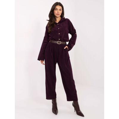 Dámske Nohavice Italy Moda Fialová One Size Dámske Nohavice Italy Moda Fialová One Size