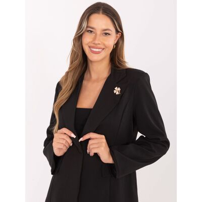RUE PARIS Blazer-It-Ma-Fl8391.87-Black Čierna M RUE PARIS Blazer-It-Ma-Fl8391.87-Black Čierna M
