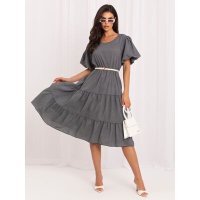 Italy Moda Čierne Letné Šaty S Bufkou Čierna One Size Italy Moda Čierne Letné Šaty S Bufkou Čierna One Size