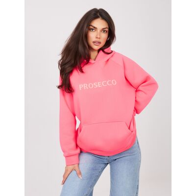 RUE PARIS Mikina S Kapucňou Fluo Ružová Fuchsiová One Size RUE PARIS Mikina S Kapucňou Fluo Ružová Fuchsiová One Size