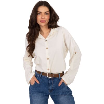 Dámska Košeľa Italy Moda Hnedá One Size Dámska Košeľa Italy Moda Hnedá One Size