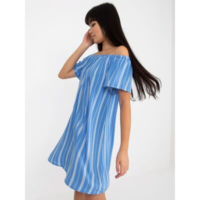 Fresh Made Dress-D73771r30145j-White-Blue Svetlomodrá S Fresh Made Dress-D73771r30145j-White-Blue Svetlomodrá S