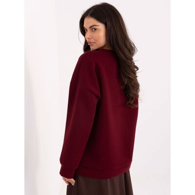Italy Moda Sweatshirt-Mi-Bl-4216-1.82-Burgundy Hnedá One Size Italy Moda Sweatshirt-Mi-Bl-4216-1.82-Burgundy Hnedá One Size