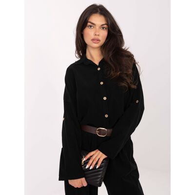 Dámska Košeľa Italy Moda Čierna One Size Dámska Košeľa Italy Moda Čierna One Size