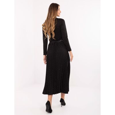 RUE PARIS Čierna Maxi Sukňa S Opaskom Čierna One Size RUE PARIS Čierna Maxi Sukňa S Opaskom Čierna One Size