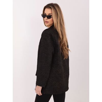 Čierny Žakárový Blazer Rue Paris Čierna One Size Čierny Žakárový Blazer Rue Paris Čierna One Size