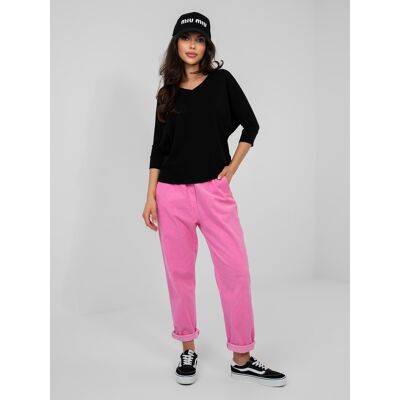 RUE PARIS Čierna Casual Blúzka Basic Čierna L RUE PARIS Čierna Casual Blúzka Basic Čierna L