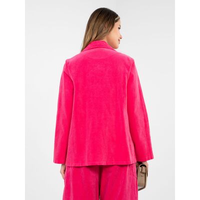 Fuksiový Blazer Rue Paris Fuchsiová One Size Fuksiový Blazer Rue Paris Fuchsiová One Size