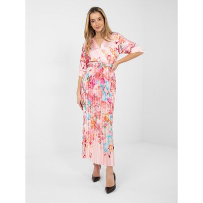 Italy Moda Kvetinové Maxi Šaty Ružová One Size Italy Moda Kvetinové Maxi Šaty Ružová One Size