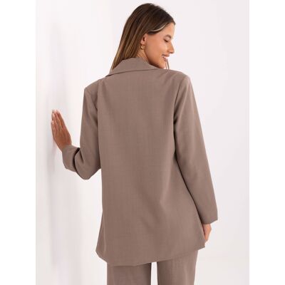 RUE PARIS Blazer-It-Ma-Fl8315.85-Dark Beige Kaki Xl RUE PARIS Blazer-It-Ma-Fl8315.85-Dark Beige Kaki Xl