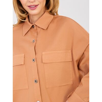 Italy Moda Dámska Košeľa V Tmavo Oranžovej Farbe Oranžová One Size Italy Moda Dámska Košeľa V Tmavo Oranžovej Farbe Oranžová One Size