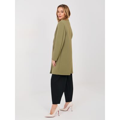 RUE PARIS Khaki Dámsky Kabát Čierna One Size RUE PARIS Khaki Dámsky Kabát Čierna One Size